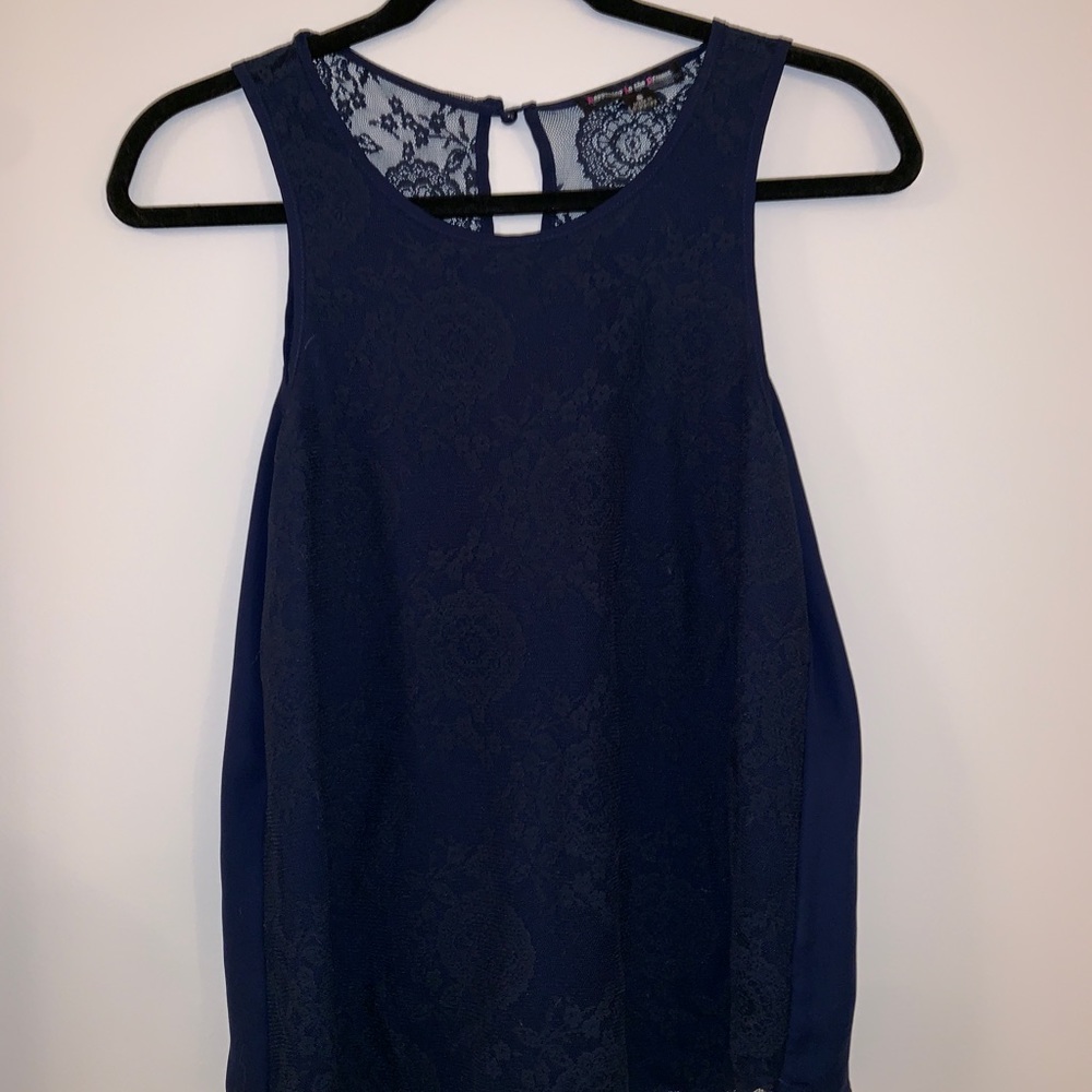 Navy Lace Tank - Nordstrom